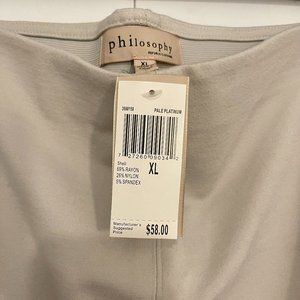 NWT Philosophy Khaki Stretch Pencil Skirt